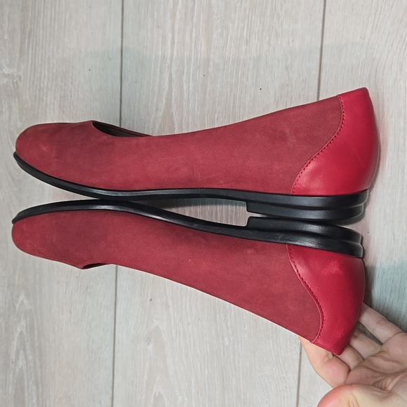 SAS Women Red Flats Comfortable Slip-On Loafers Shoes Sz 11M - Picture 8 of 12